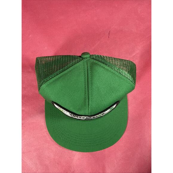 Vintage Wilken Brand Land Oil Farmer Hat Snapback Patch Cap K Brand USA NOS - Picture 3 of 6